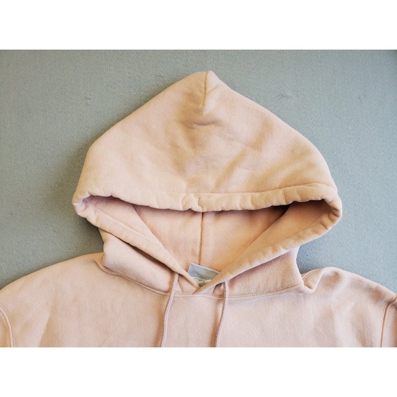 Champion Women's Reverse Weave Cropped Cut-Off Hoodie size M Pink - Picture 2 of 7